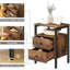 40cm W Manufactured Wood Bedside Table