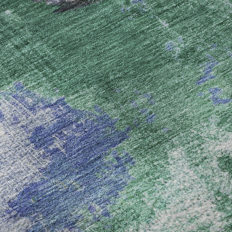 Premium Machine Washable Bucz AMF1738 Modern Rug, Round 8'