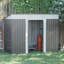 Remise de rangement traditionnelle en métal l 3,6 pi x P 5,8 pi Backyard