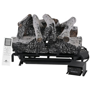 Americangaslogs Ventless Fireplace Logs Set with Remote Control