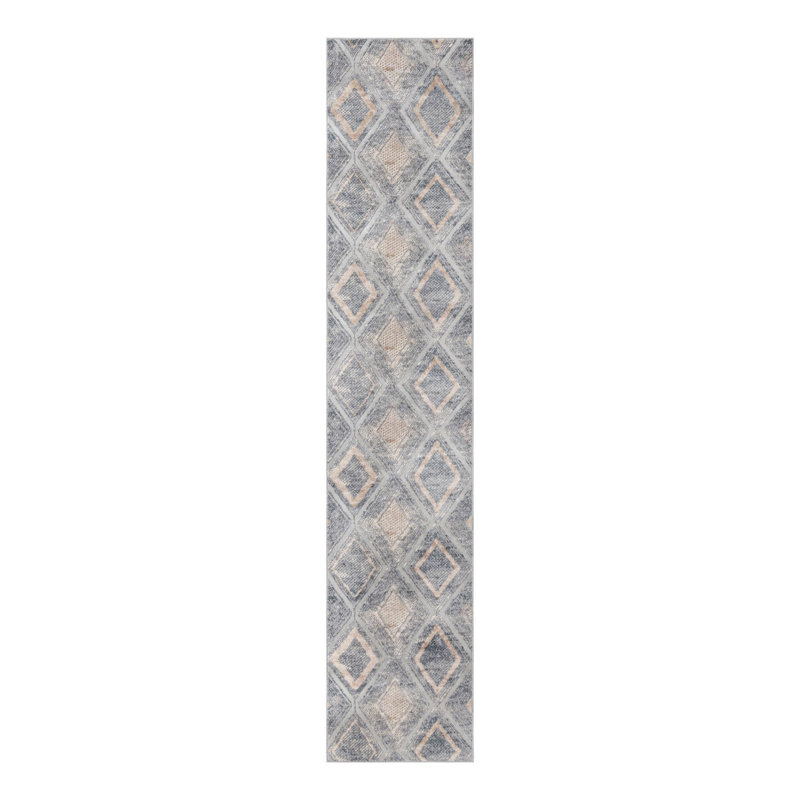 Geometric Indoor Rug, Runner 2'7" x 13'1"