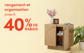 rangement et organisation en solde