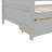 Twin Size Pine Wood Daybed with two Storage Drawers ,Grey-1368577389