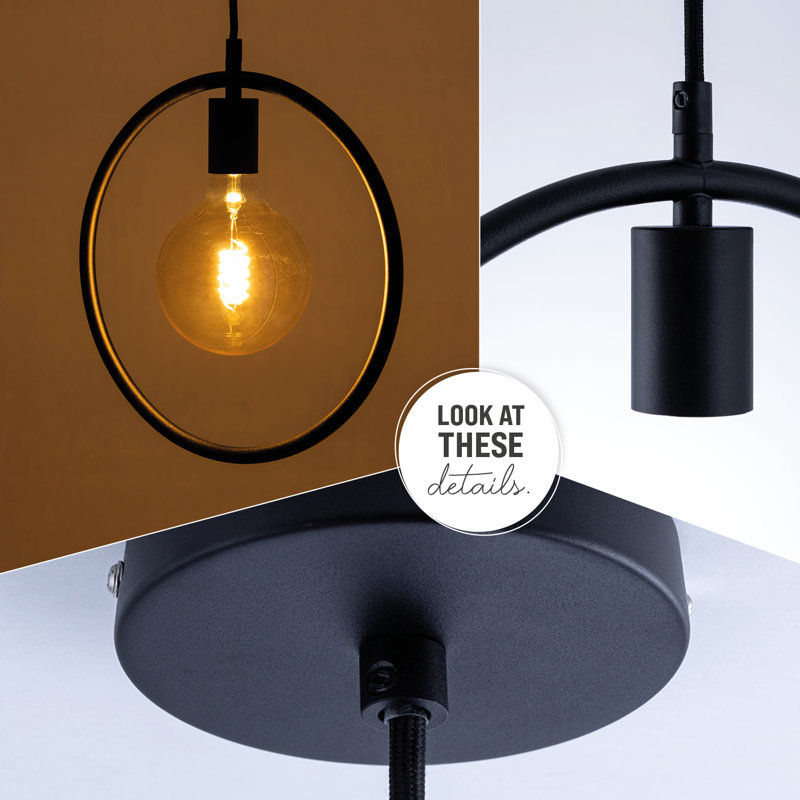 Conners 1 - Light Single Pendant, Black