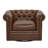 Lawrence Chesterfield Upholstered Swivel Club Chair-496064907