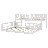 Twin XL Over Queen Wood Bunk Bed With Ladder And Full-Length Guardrails-1324652095