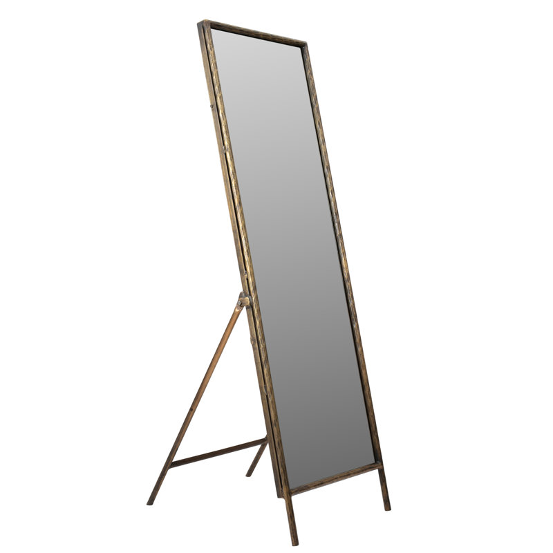 Zyron Metal Flat Floor Mirror