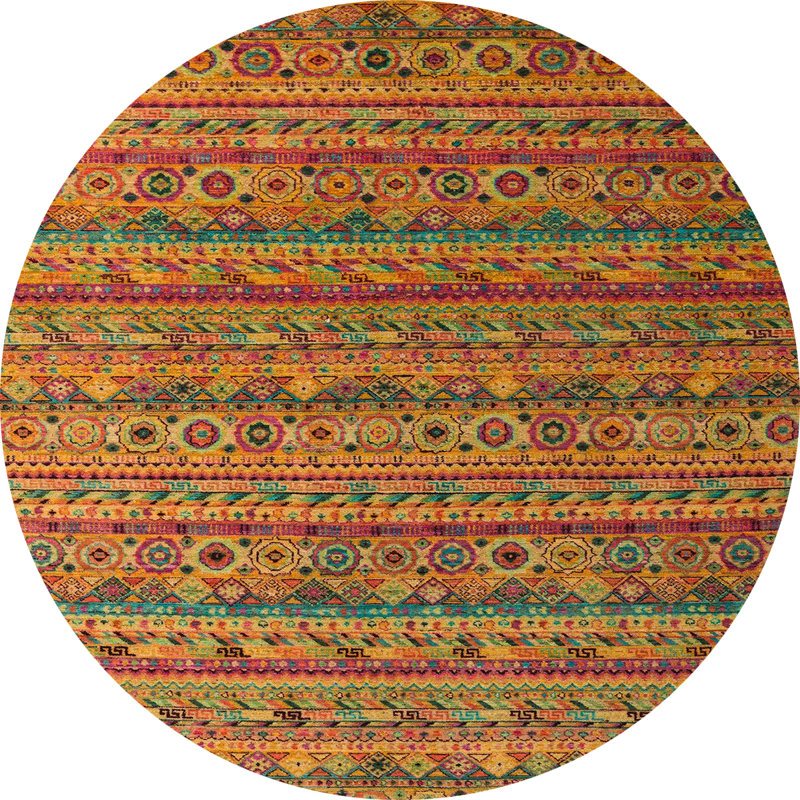 Tapis abstrait moderne 5465, Rond 3 pi