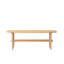 Centre de table Table basse 100% plateau en bois massif avec plateau et plateau de table basse Largeur 120 x profondeur 40 x hauteur 42 cm Bureau d'étude Facile à assembler Bois naturel avec tablette de rangement