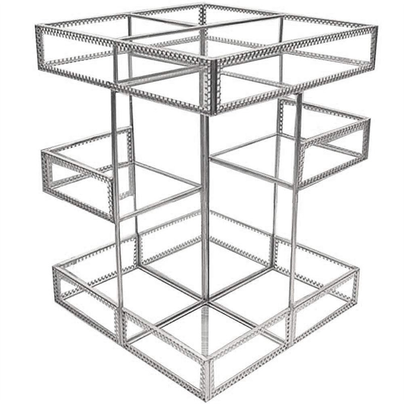 Organisateur de maquillage rotatif, Argent