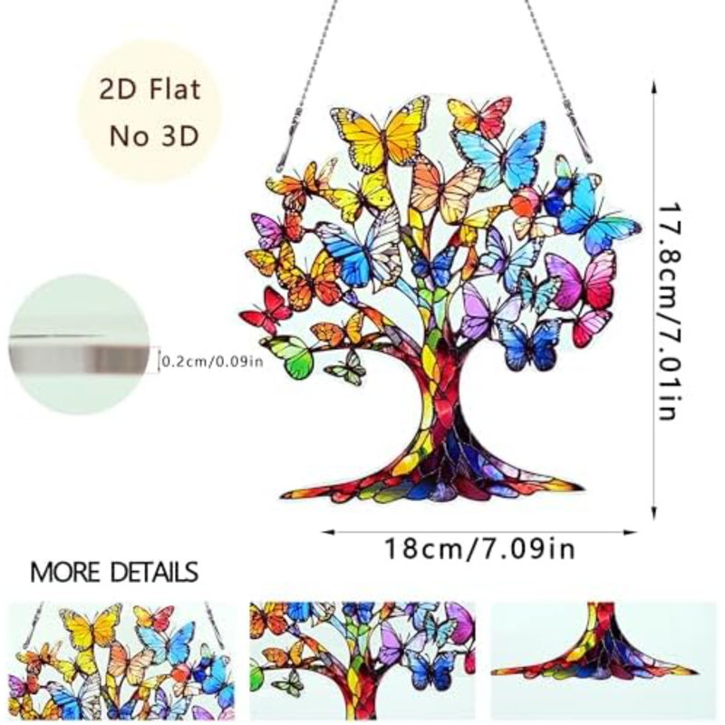 Décorations suspendues colorées pour fenêtre