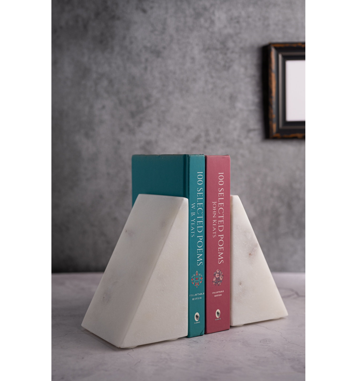 Matheson Genuine Marble Office Bookends