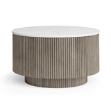 Bindvasini Fluted Round Storage Coffee Table