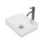 Bathroom Vessel Sink With Pop-Up Drain, Rectangle Sink For Bathroom