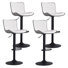 Tabourets de bar pivotants à hauteur réglable Denan, tabourets de bar modernes en similicuir, tabouret de comptoir rembourré