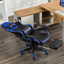 Inbox Zero Adjustable Reclining Ergonomic Faux Leather Swiveling PC & Racing Game Chair with Footrest-2007488345