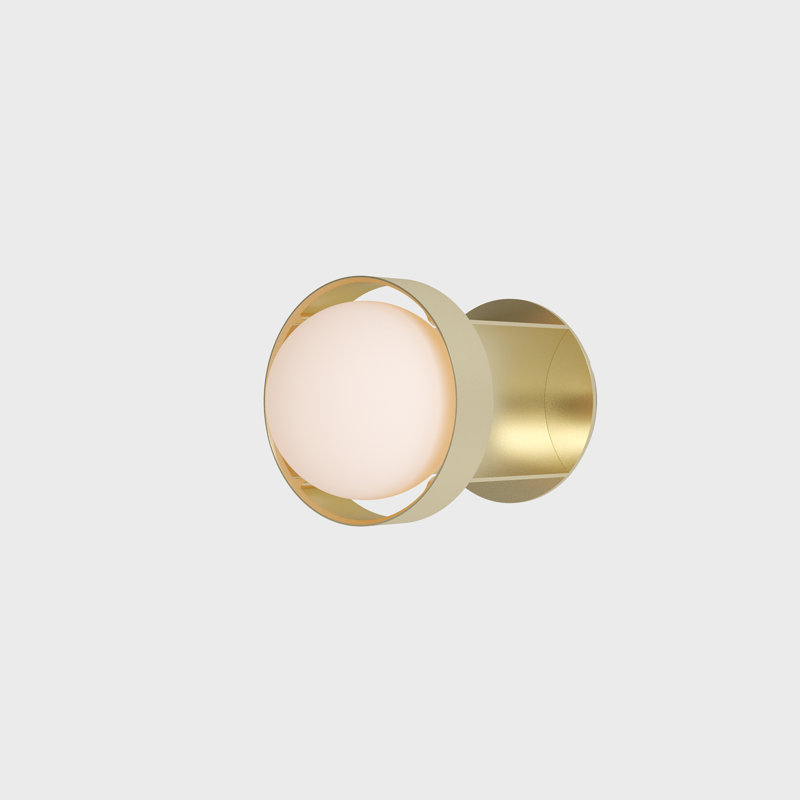 1 - Light Flush Mounted Sconce, Gold