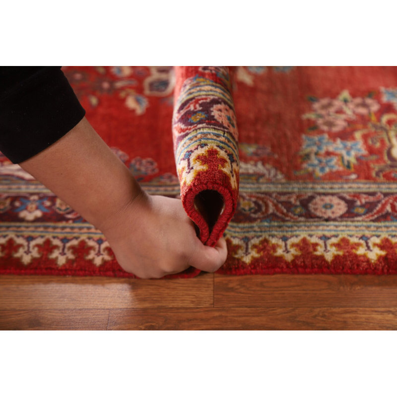 Tapis rouge rétro traditionnel 3 x 5