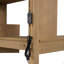 Lit mezzanine simple en bois avec bureau intégré, DEL, tablettes de rangement, armoires et escalier-2107607210