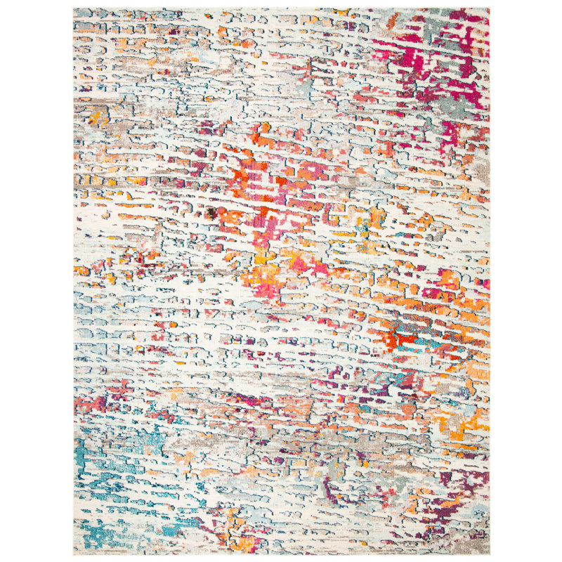 Felty Abstract Area Rug, Rectangle 12' x 15'