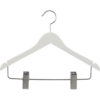 Bart Wood Hangers With Clips for Skirt/Pants