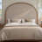 Oak & Linen Arch Queen Size Headboard-2124893138