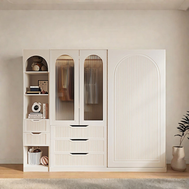 Armoire moderne, simple et luxueuse, H 82,68 po x l 70,87 po x P 22,83 po