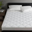 Surmatelas à poches profondes blanc-927767896