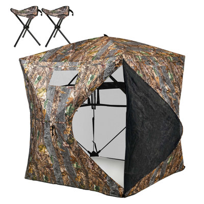 Store de chasse Balconera avec 2 chaises de chasse