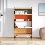 Aaron Standard Bookcase With 4 Shelves