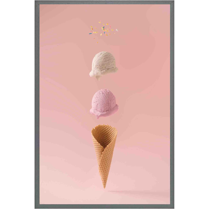 Armona Ice Cream - 5 Piece Single Picture Frame Print, Grey, 76cm H x 51cm W x 4cm D