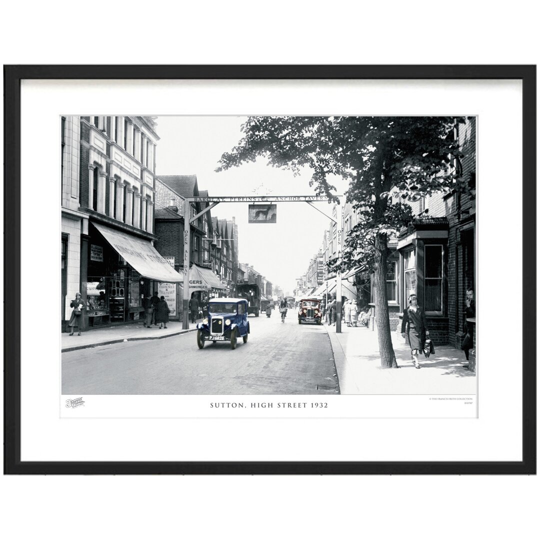 Gerahmter Fotodruck Sutton, High Street 1932 von Francis Frith