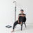 Austin 69 in. Modern Height-Adjustable LED Industrial Black Floor Lamp, Bulb Included