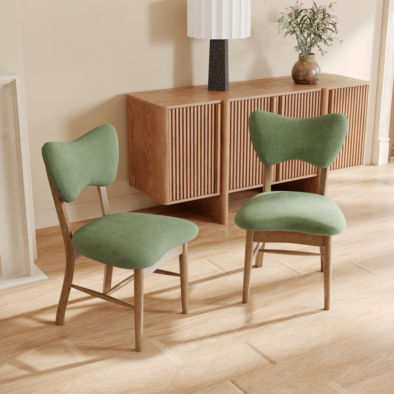 Ensemble de table de salle à manger 71 "ovale moderne en pierre frittée blanche 71", 6 chaises sans assemblage avec pieds en bois massif