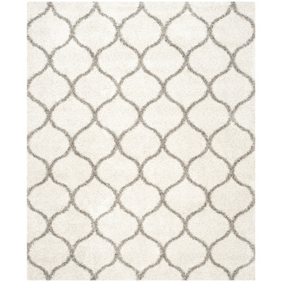 Darrol Geometric Ivory/Grey Area Rug