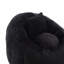 Très grand fauteuil à billes rond avec repose-pieds, support en mousse haute densité et tissu chenille doux pour un confort tout-âge.