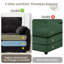 Canapé modulaire en forme de L de 96 po CloudSink, 3 sièges + repose-pieds mobile, siège très profond, chenille adaptée aux animaux de compagnie, assemblage sans outil, noir pour les petits espaces et le salon-1369380541