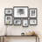 Gallery Wall Solid Wood Matted Picture Frame Kit - 7 Pieces with Two 8" x 10", Four 6" x 8", and One 12" x 16"-99838352