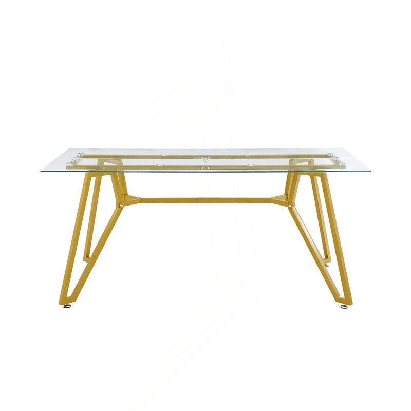 70.9-Inch Rectangular Glass Dining Table