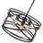 3 - Light Farmhouse Cross - Braced Metal Frame Chandelier