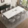 Homeira  62.9" to 94.4" Extendable Dining Tables for 6 to 10 -   Rectangle  Sintered stone Dining Table