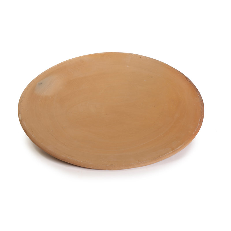 Plaque de cuisson ronde en céramique ancienne, 14"