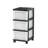 3-Drawer Rolling Storage Cart with Wheels