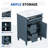 24" Bathroom Vanity With Sink, Bathroom Vanity Cabinet With One Flip Drawer And Two Drawers, Adjustable Shelf, Solid Wood And MDF-1595834039