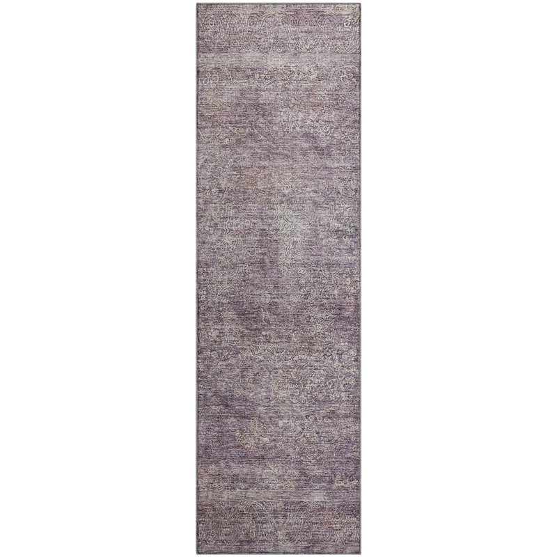 Premium Machine Washable Melvin AMF1172 Global Rug, Runner 2'3" x 7'6"