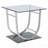 Chrome 2-Piece Glass Top Coffee Table Set
