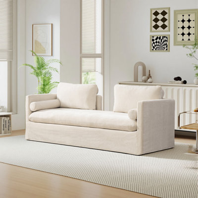 82.5" Length Oversized Upholstered Chaise Lounge Sofa