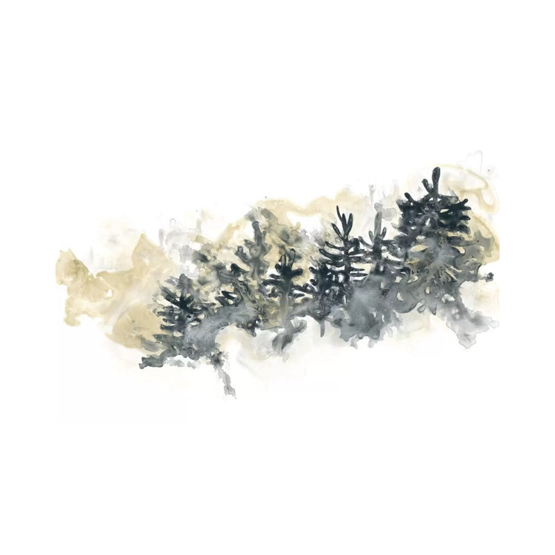 Misty Hillside II by June Erica Vess - Wrapped Canvas Print, 20.32 cm H x 30.48 cm W