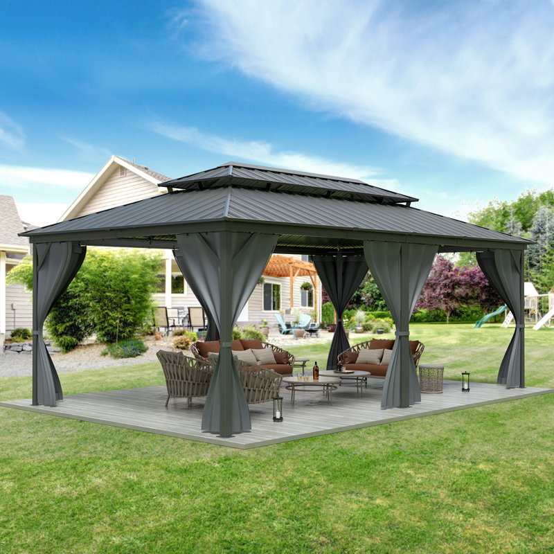 Patio Gazebo, 144" H x 240" W x 116.4" D