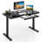 Latitude Run® 48" X 24" Whole-piece Glass Standing Desk W/drawers Writable Tempered Glass Top-631330296